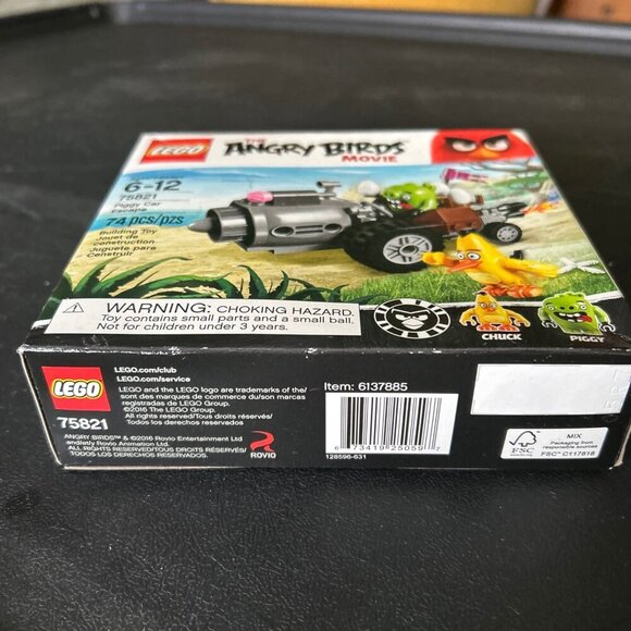 Lego Angry Birds Piggy Car Escape Set 75821 74 Pcs Chuck & Piggy Figures NEW - Picture 6 of 10